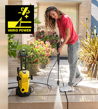 Karcher K3 Home Pressure Washer Dirt Blaster Vario Power spray lance Stone patio Cleaning