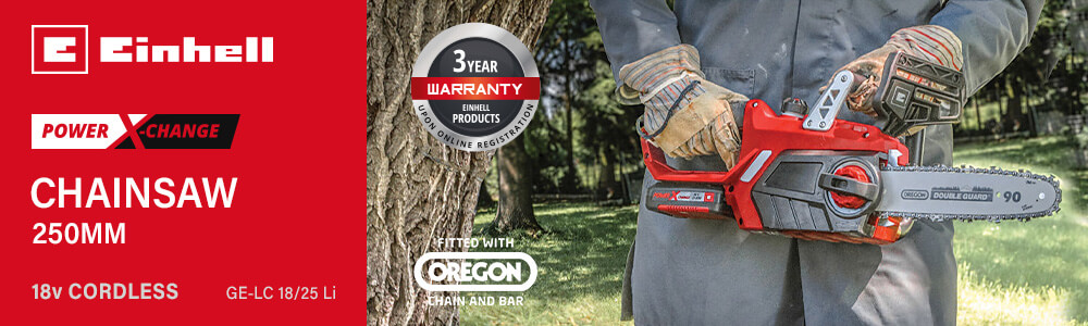 Einhell GE-LC 18 Li 18v Cordless Chainsaw 250mm Power-X-Change