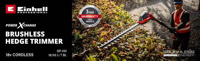 Einhell Professional GP-HH 18/50 Li T BL 18v Cordless Brushless Telescopic Hedge Trimmer Power-X-Change Einhell Professional GP-HH 18/50 Li T BL 18v Cordless Brushless Telescopic Hedge Trimmer Power-X-Change