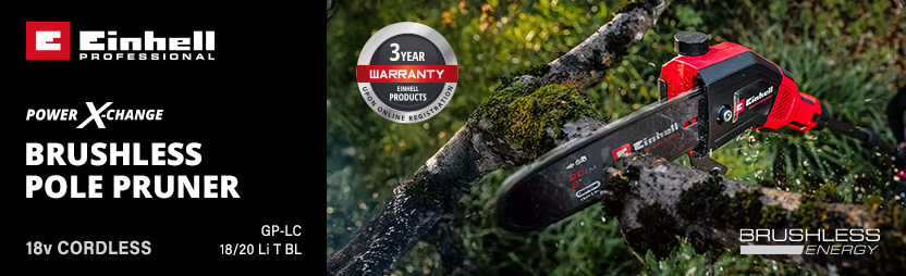 Einhell Professional GP-LC 18/20 Li T BL 18V Cordless Brushless Telescopic Pole Pruner Power-X-Change