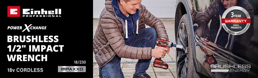 Einhell Professional IMPAXXO 18/230 18v Cordless Brushless 1/2 inch Impact Wrench Power-X-Change
