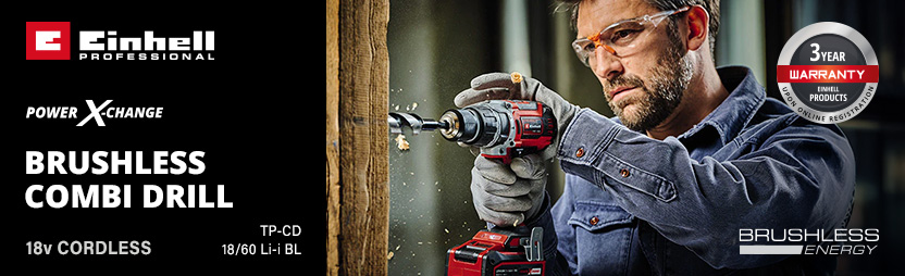 Einhell Professional TP-CD 18/60 Li-i BL 18v Cordless Combi Drill Power-X-Change Einhell Professional TP-CD 18/60 Li-i BL 18v Cordless Combi Drill Power-X-Change