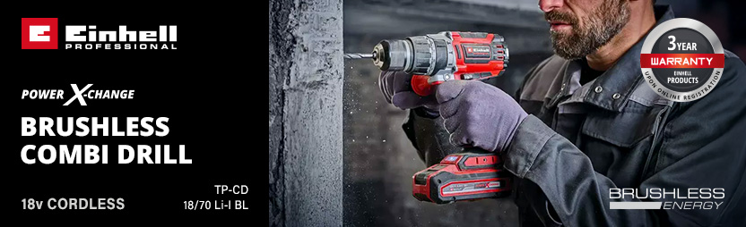 Einhell Professional TP-CD 18/70 Li-I BL 18v Cordless Brushless Combi Drill Power-X-Change Einhell Professional TP-CD 18/70 Li-I BL 18v Cordless Brushless Combi Drill Power-X-Change