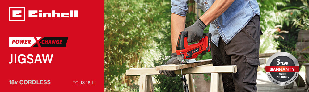 Einhell TC-JS 18 Li
18v Power-X-Change Cordless Jigsaw Einhell TC-JS 18 Li 18v Cordless Jigsaw Power-X-Change
