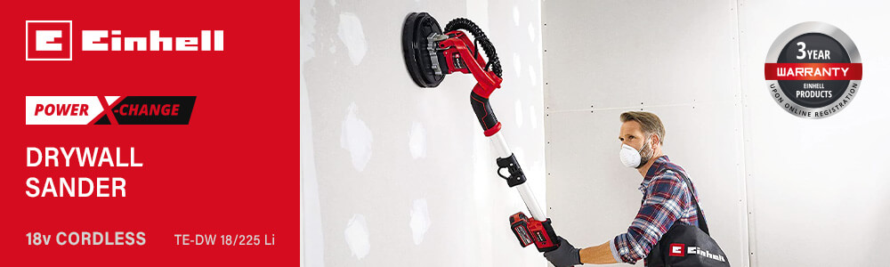 Einhell TE-DW 18-225 Li 18v Cordless Drywall Sander 225mm Power-X-Change