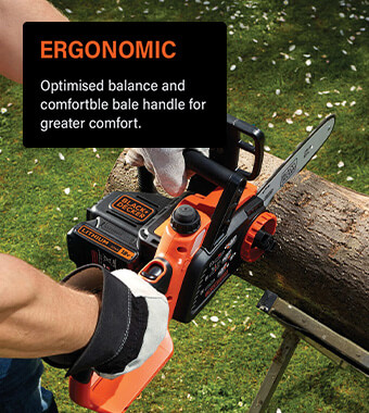 Black Decker GKC1825L 18v Cordless Chainsaw 250mm