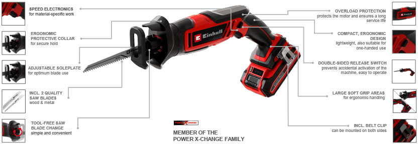 Einhell TE-AP 18/13 Li 18v All-Purpose Multipurpose Lightweight Saw