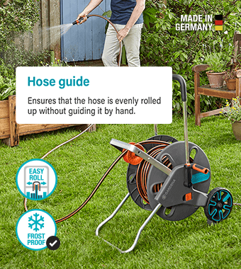 Hose Trolley CleverRoll L Easy Roll Frost Proof Storage KickStand Stability