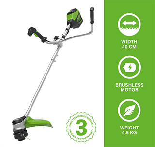 Greenworks GD60BCB Cordless Bike Handle Grass Trimmer