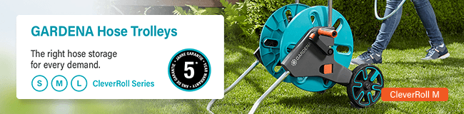 GARDENA Hose Trolleys
The right hose storage for every demand.
CleverRoll Series Gardena Hose Trolleys CleverRoll Series