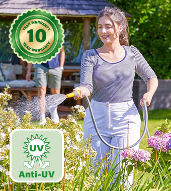 Weatherproof with UV and frost protection. Hozelock Select Garden Watering 15m Hose Pipe 100-100-577