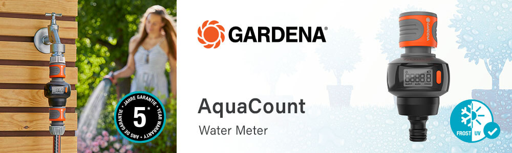 Gardena AquaCount Hose Pipe Water Meter 18350-20