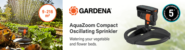 Gardena AquaZoom Compact Oscillating Sprinkler