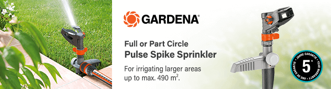 Gardena Full Part Circle Pulse Spike Sprinkler