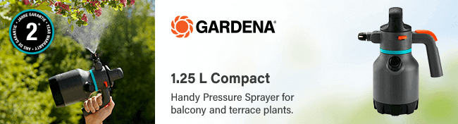 Gardena Compact
1.25 L Water Pressure Sprayer Gardena 1112020 Compact Water Pressure Sprayer