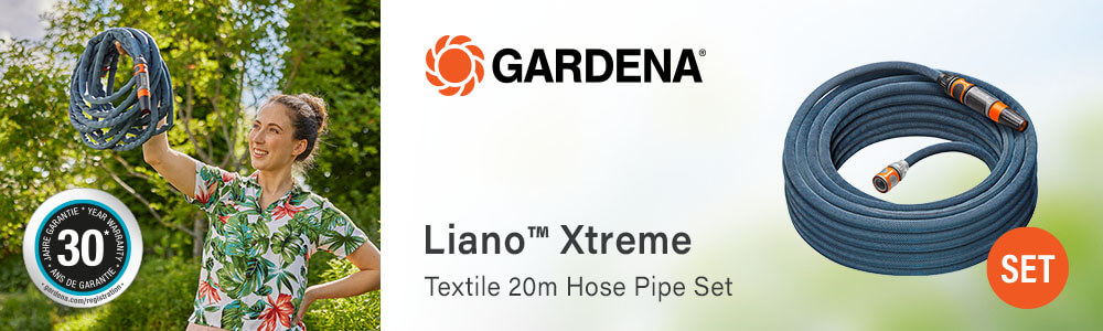 Gardena Liano XTREME Textile Hose Pipe Set 20m 18470-20
