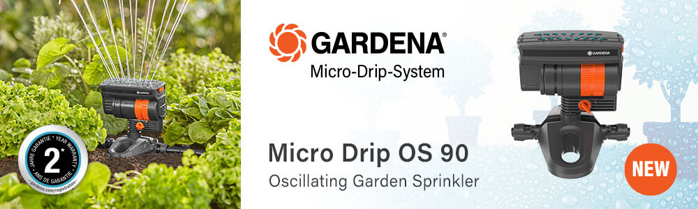 Gardena MICRO DRIP OS 90 Oscillating Garden Sprinkler Gardena MICRO DRIP OS90 Oscillating Garden Sprinkler 13325-20
