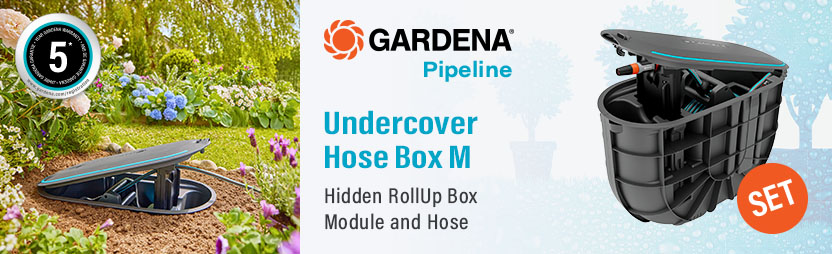 Gardena PIPELINE
Undercover Rollup M
Hose Box Set Gardena PIPELINE Undercover Rollup M Hose Box Set 18650-20