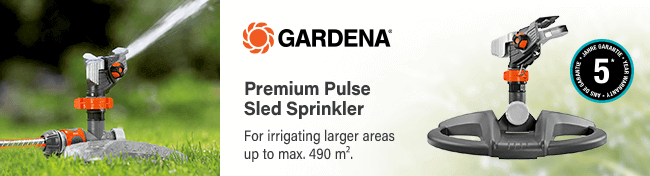 Gardena Premium Full Part Circle Pulse Sled Sprinkler