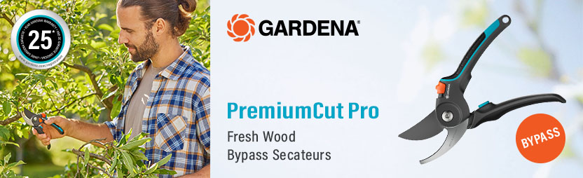 Gardena PremiumCut Pro Green Wood Bypass Secateurs 12251-20