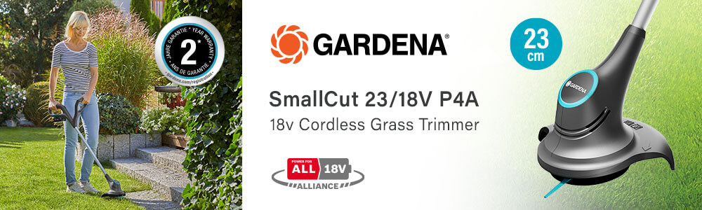 Gardena SmallCut 23P4A 18v Cordless Grass Trimmer 230mm 14702-55