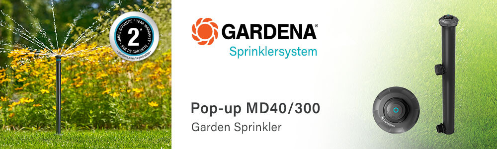 Gardena SprinklerSystem MD40-300 PopUp Garden Sprinkler 8239-20
