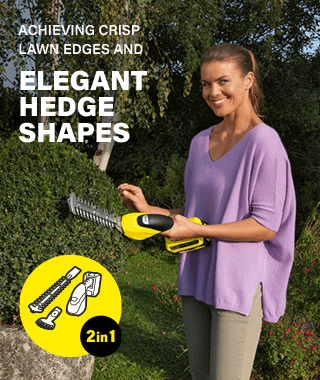 Karcher GSH1820 18v Cordless 2in1 Grass Shrub Shears Hedge Lawn Edge