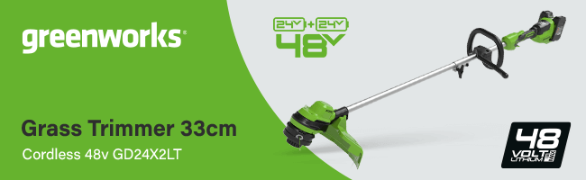 Greenworks GD24X2LT 48v Cordless Grass Trimmer 33cm