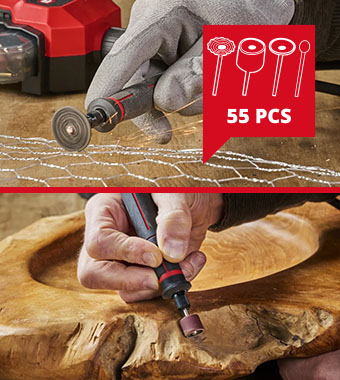Einhell TE-MT 18/34 Li 18v Flexible Shaft Rotary Multi Tool engraving polishing milling sanding cutting brushing