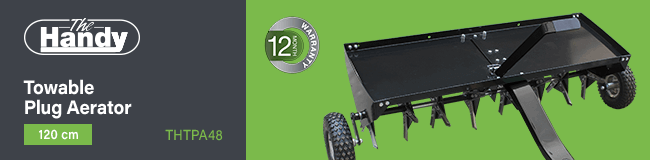 Handy THTPA48 Towable Plug Aerator 120cm Handy THTPA48 Towable Plug Aerator