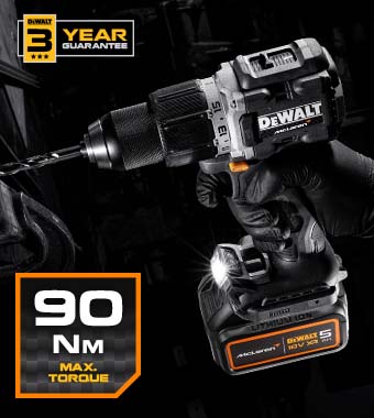 DeWalt DCD85MP2T McLaren F1 High Torque 90Nm Compact Combi Drill