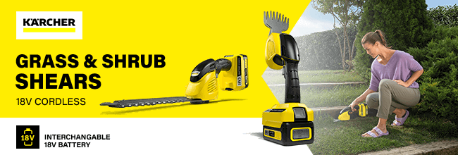 Karcher GSH1820 18v Cordless 2in1 Grass Shrub Shears
