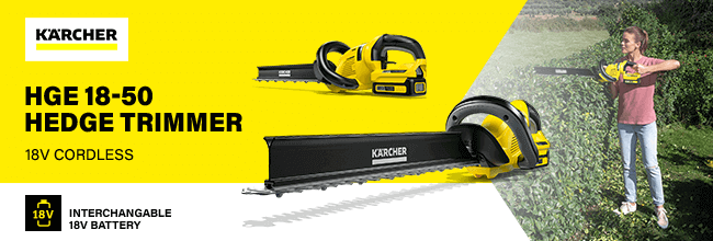 Karcher HGE1850 18v Cordless Hedge Trimmer 500mm