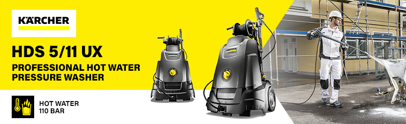 Karcher HDS 5/11 UX Professional
Hot-Water Pressure Washer 110 Bar Karcher 10649030 5/11 UX Professional EASY!Force EASYForce Hot-Water Pressure Washer 110 Bar