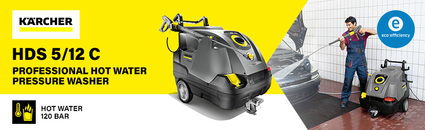 Karcher HDS 5/12 C Professional eco!efficiency
Hot Water Steam Pressure Washer 120 Bar Karcher 12729020 HDS 5/12 C Professional EASY!Force EASYForce Hot-Water eco!efficiency Pressure Washer 120 Bar