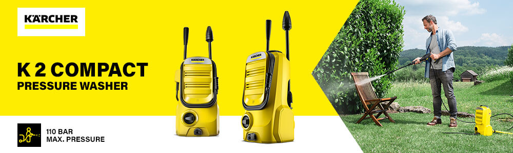 Karcher K2 COMPACT
Pressure Washer 110 Bar Karcher K2 COMPACT Pressure Washer 110 Bar
