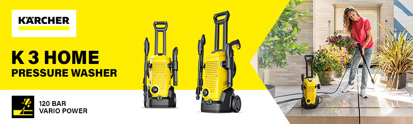 Karcher K3 Home Pressure Washer 120 Bar