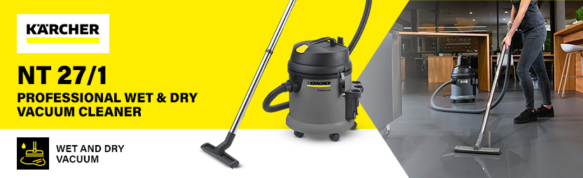 Karcher 14285090 NT 27-1 Professional Wet Dry Vacuum Cleaner 27L