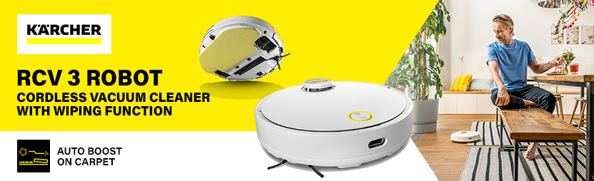 Karcher RCV 3 Cordless Robotic Vacuum Cleaner and Mop Karcher RCV 3 Cordless Robotic Vacuum Cleaner and Mop