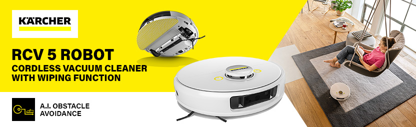 Karcher RCV 5 Cordless Robotic Camera Vacuum Cleaner and Mop