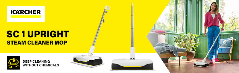 Karcher SC 1 Upright steam cleaner mop, deep cleaning without chemicals
