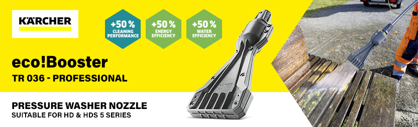 Karcher TR 036 Eco!Booster Nozzle
For Professional HD & HDS 5 Pressure Washers Karcher TR 036 21130830 Eco!Booster Nozzle HD HDS 5 Professional Pressure Washers