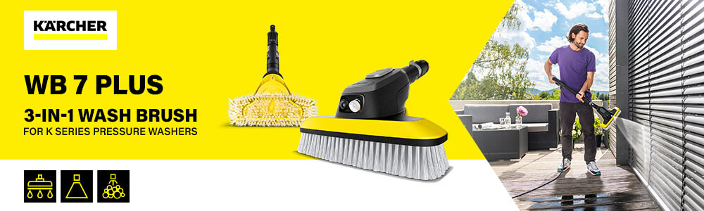 Karcher WB7 Plus
3-in-1 Wash Brush
For K Series Pressure Washers Karcher WB7 Plus Wash Brush K-Series
