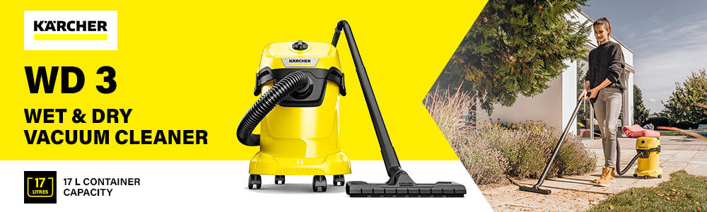 Karcher WD 3 Wet and Dry
Vacuum Cleaner 17L Karcher WD 3 Wet Dry Vacuum Cleaner 17L