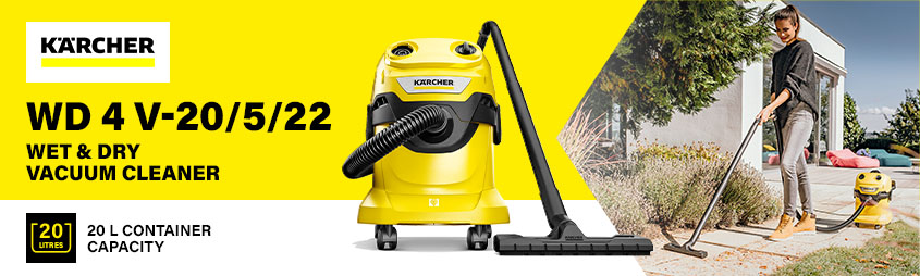 Karcher WD 4 V-20-5-22 Wet Dry Vacuum Cleaner 20L