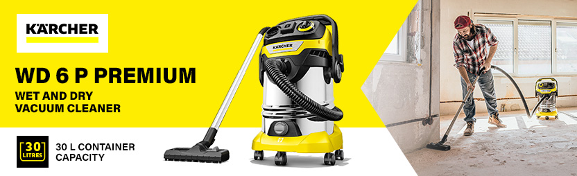 Karcher WD 6 P Premium Wet and Dry Vacuum Cleaner 30L