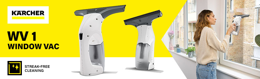 Karcher WV 1 window vac, streak-free cleaning for windows and smooth surfaces