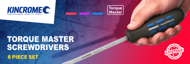 Kincrome 8 Piece Torquemaster Screwdriver Set Kincrome 8-Piece Torquemaster Screwdriver Set
