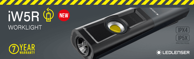 LEDLenser iW5R LED Rechargeable Inspection Lamp Torch Worklight