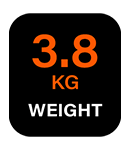 3.8 Kg Weight BlackDecker GKC3630L Lightweight